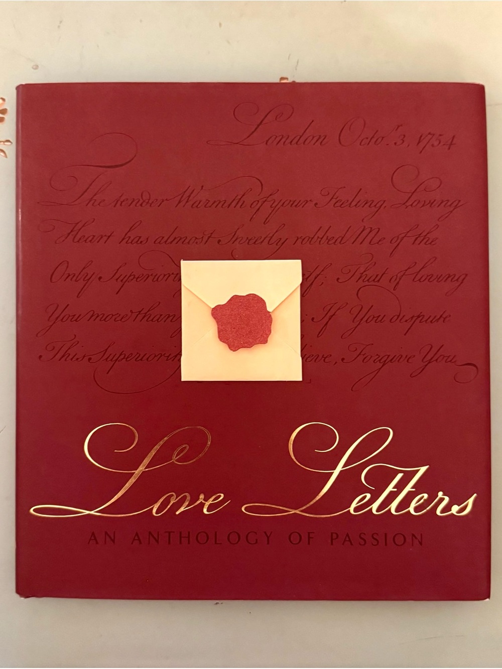 ‘Love Letters An Anthology of Passion’ by Michelle Lovric, Hardcover Book, 1994